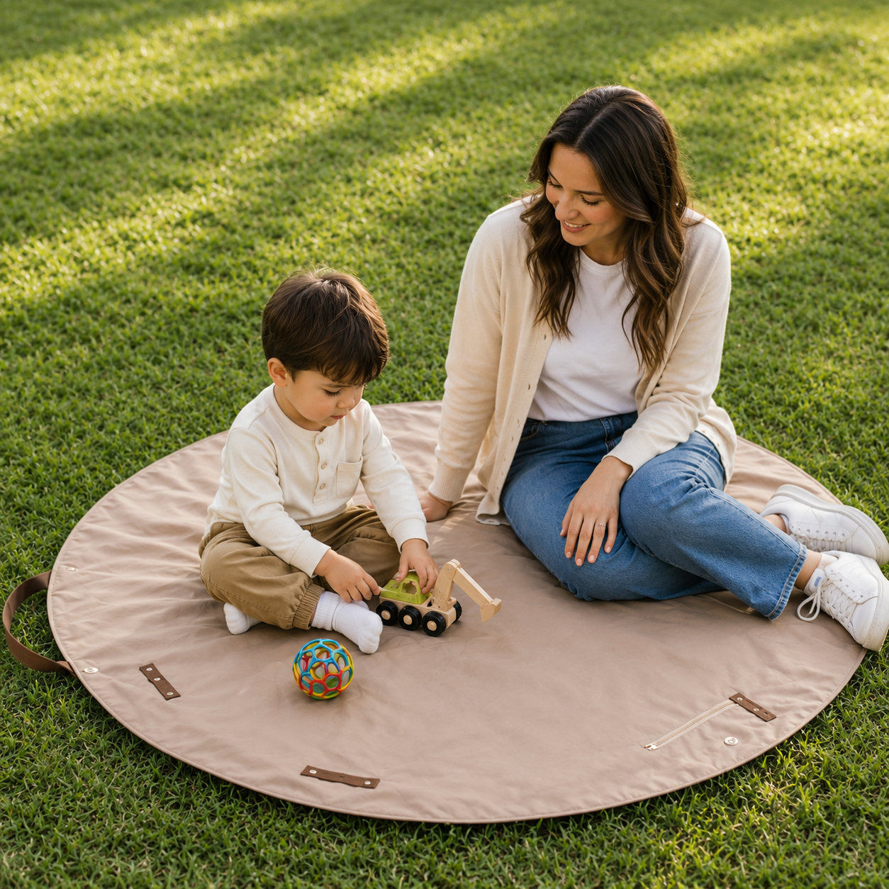 Foldable Travel Duffel Bag + Picnic Blanket - Large Capacity Waterproof Tote
