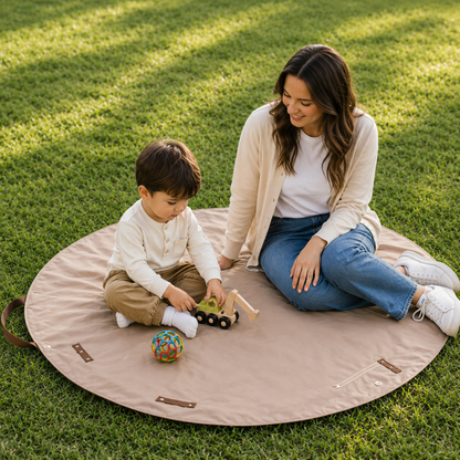 Foldable Travel Duffel Bag + Picnic Blanket - Large Capacity Waterproof Tote