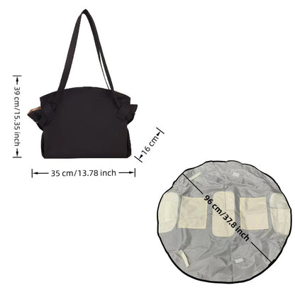 Foldable Travel Duffel Bag + Picnic Blanket - Large Capacity Waterproof Tote