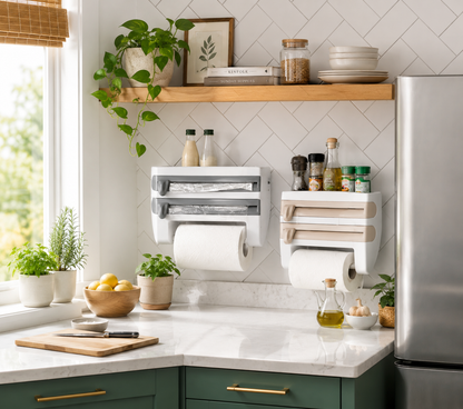 4-In-1 Kitchen Roll Holder Dispenser.