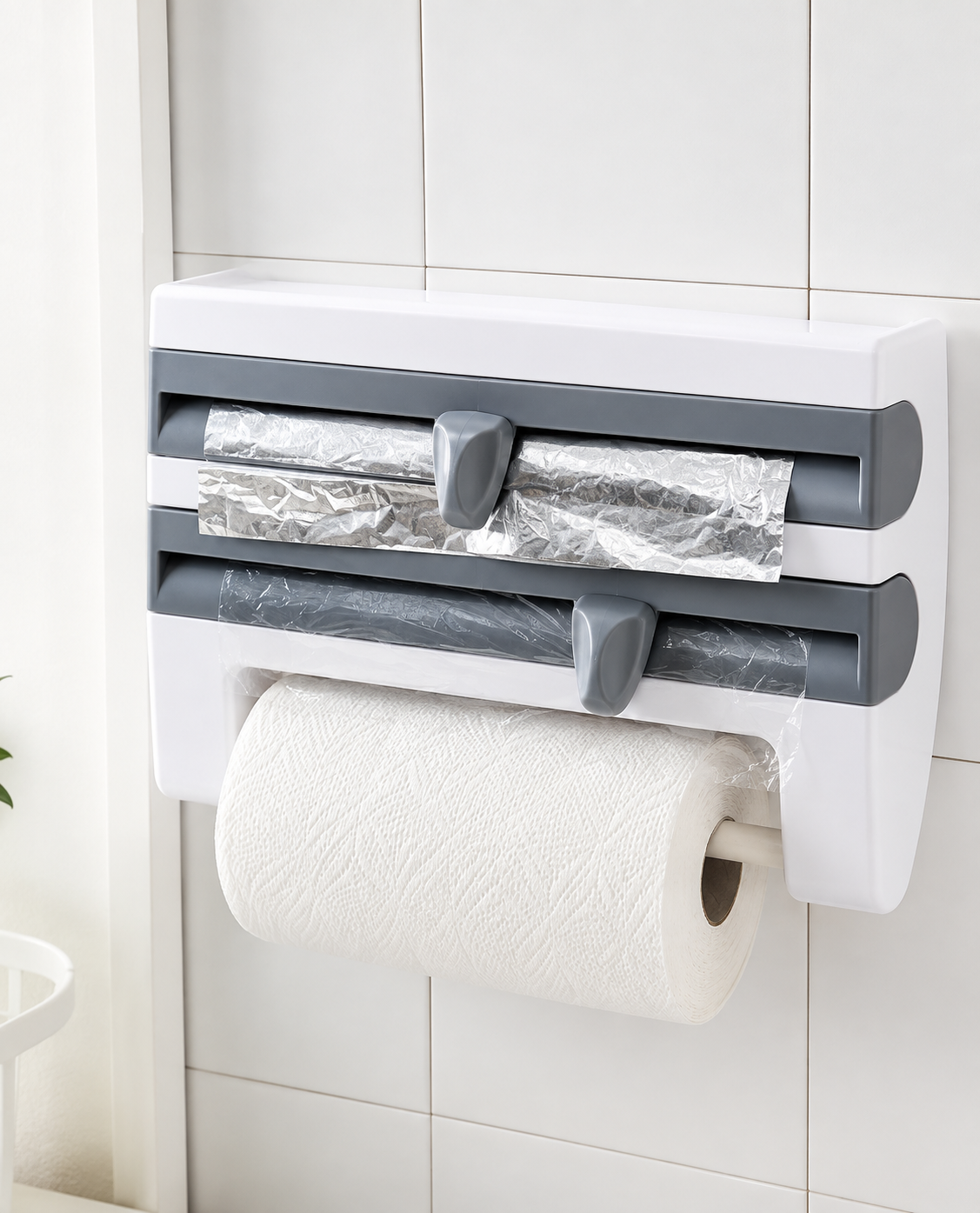 4-In-1 Kitchen Roll Holder Dispenser.